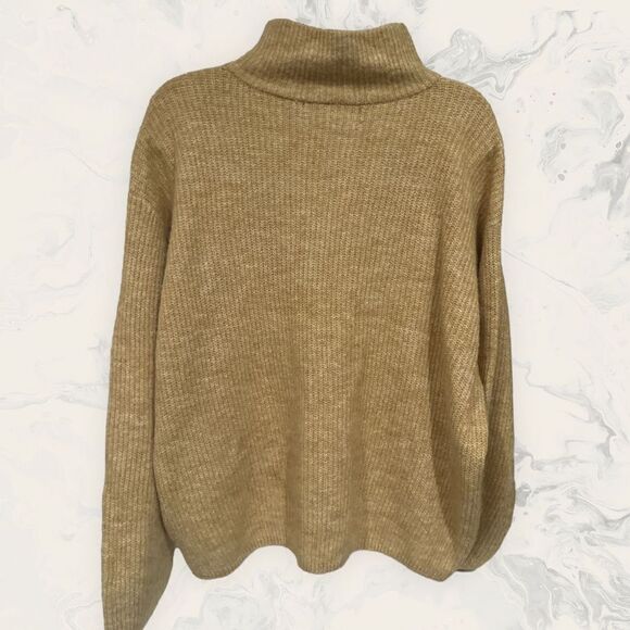 NEW Vero Moda Knitted zipper pullover - Size XL- color Mink - Picture 2 of 5